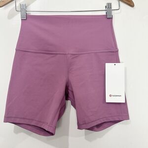 NWT Lululemon Align High Rise Short 6” Velvet Dust Size 4